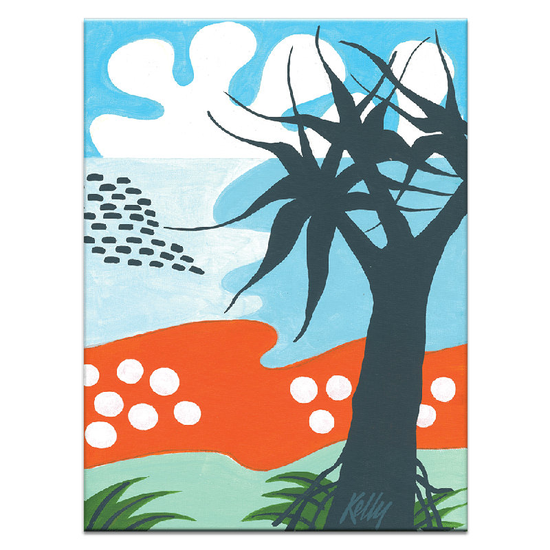 Palm Beach by Kelly - Print, 51" H x 41" W, Wrapped Canvas