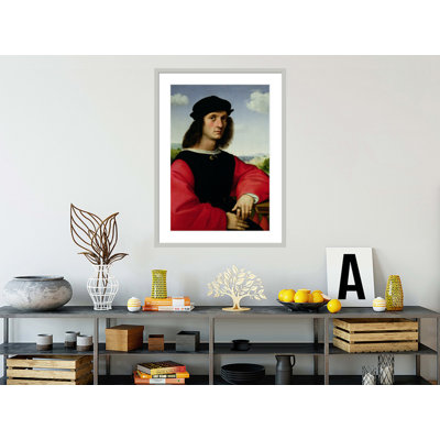 Portrait of Agnolo Doni by Raphael -Framed Giclee Print