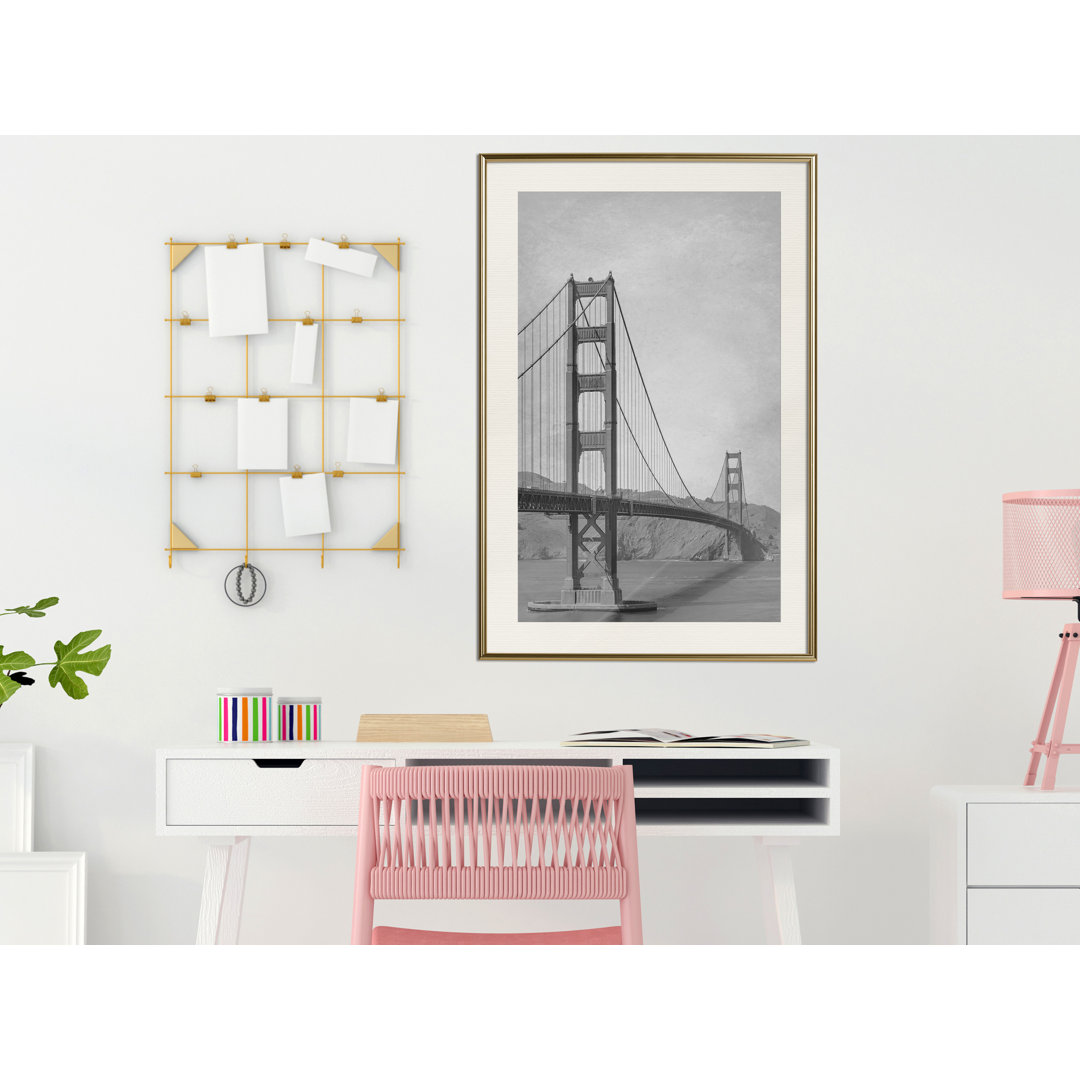 Brücke in San Francisco II - Bilderrahmen Fotodruck auf Papier