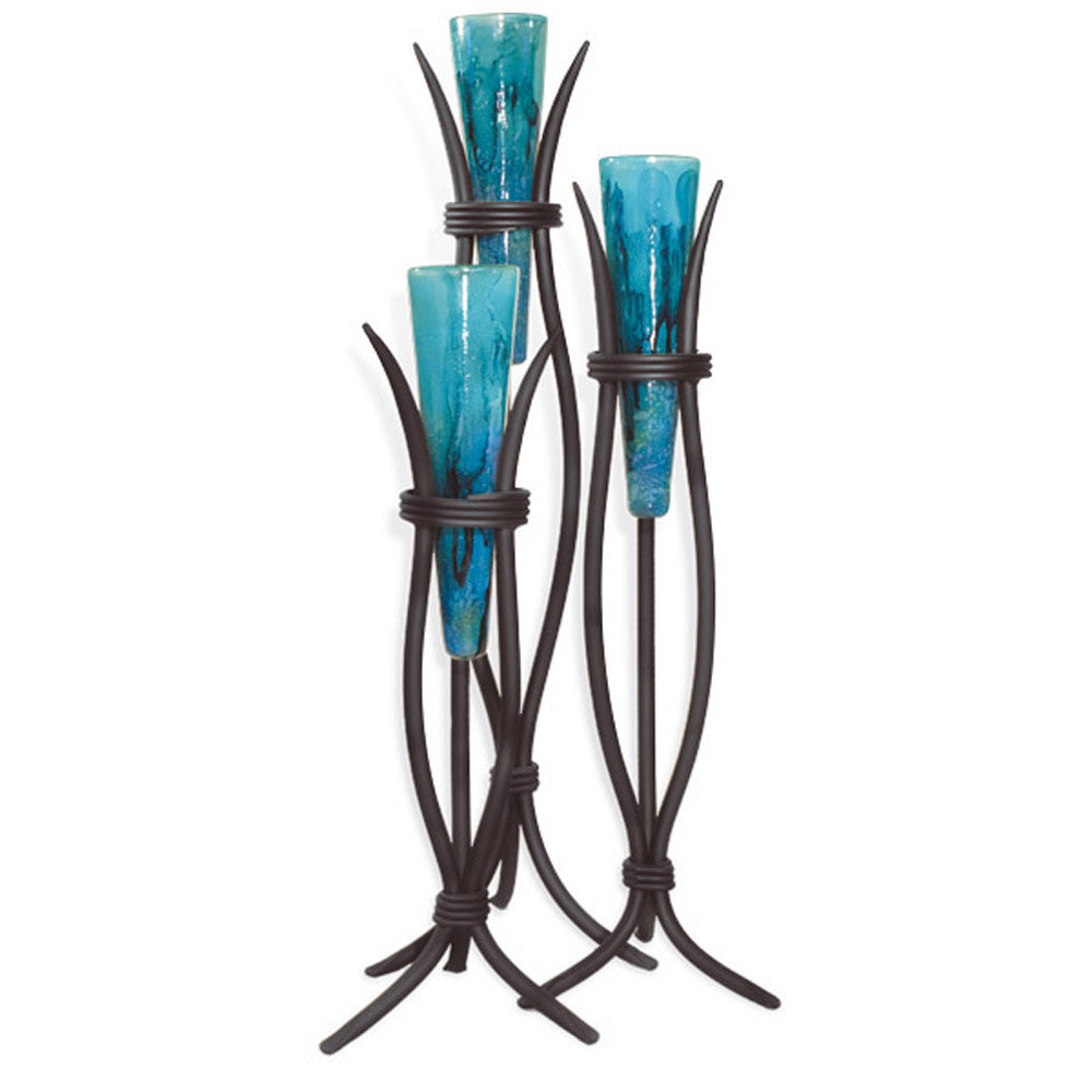 Valentin Handmade Glass Floor Vase Fleur De Lis Living 