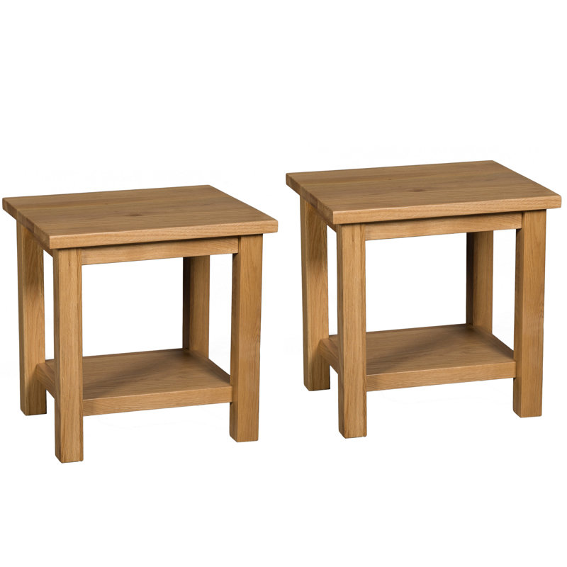 Frazier Solid Wood Side Table Set