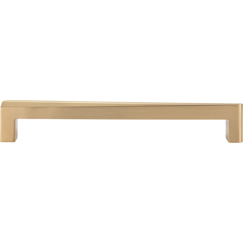 Warm Brass 12" Contemporary Appliance Bar Pull with Mounting Hardware