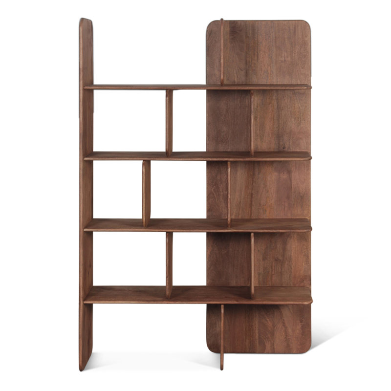 Hawker 48" Bookshelves in Dark Sienna, Natural Brown