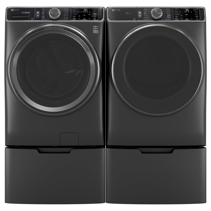 GE Profile Energy Star 7.8 Cu. Ft. Capacity Smart Front Load Gas Dryer With Steam And Sanitize Cycle, Natural Gas