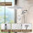 12-inch Dual Showerhead with 12- setting Handheld Showerhead and 59-inch Shower Hose, Chrome-122061884