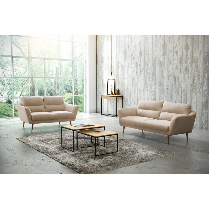 Rosales Odense 2 Seater Upholstered Loveseat, 2, Beige