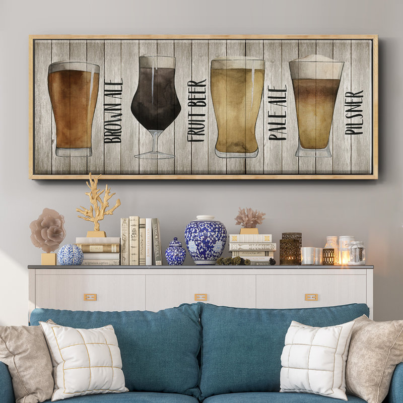Beer Chart I- Framed Canvas