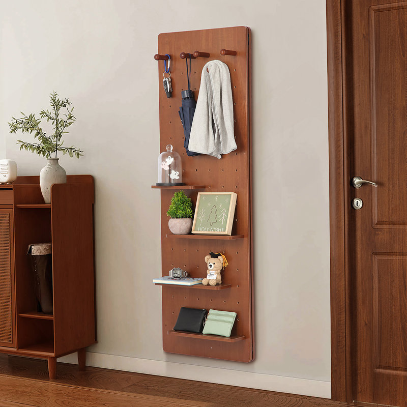 Wall Mounted Full Length Mirror, Full Body Mirror With Shelf, Full Body Mirror With Hook Wall Mounted Mirror With Multifunctional Design Panel