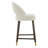 Upholstered Low Back Counter Stool with Solid Wood Legs-119721202