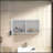 FM FURNITURE Wall-Mounted Bathroom Cabinet With Hidden Storage And Open Compartment, White
