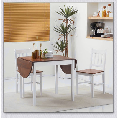 Table de salle à manger pliante en bois massif de la marque, avec abattant peu encombrant pour les petites cuisines et les appartements, conception ronde extensible