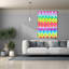 «Watercolor Rainbow Rows» par Hello Angel, art mural sur toile, 26 po x 30 po-255605915