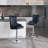 Markfrancis Swivel Upholstered Adjustable Height Counter Stool with Metal Frame-761515804