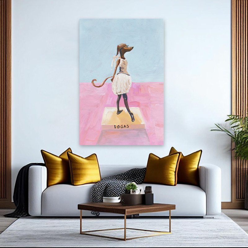 Dogas - animaux, fantaisie urbaine, surréalisme, chiens, H 60 po x l 40 po