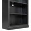 Bibliothèques | Bibliothèque autoportante moderne de 83 po de hauteur à 83 niveaux avec lumières DEL, tablettes réglables pour le bureau à domicile | Noir | Bois massif + panneau de fibres à densité moyenne