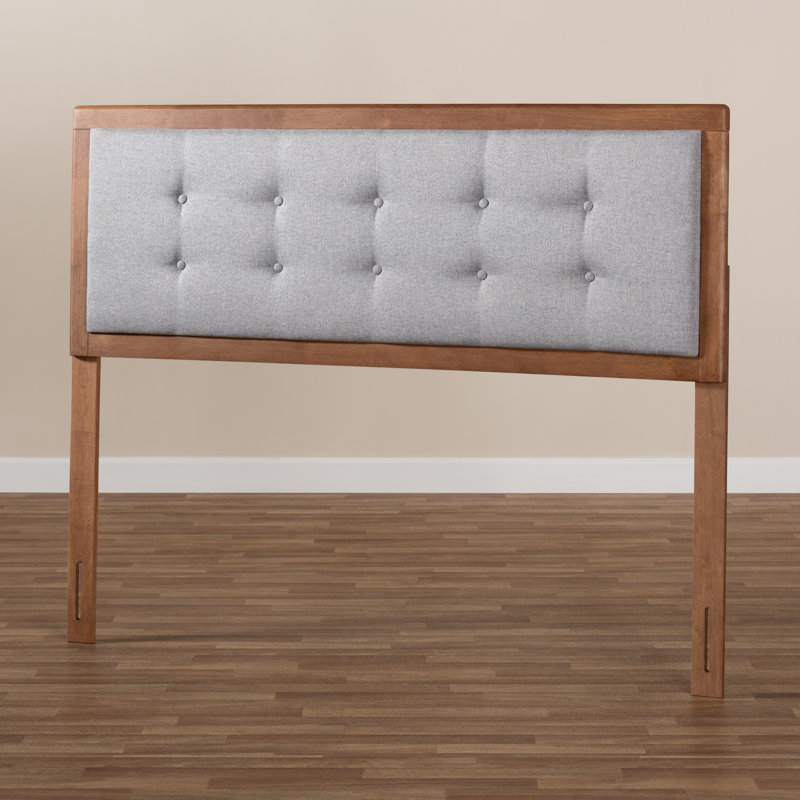 Kintzel Upholstered Headboard, King, Light Gray