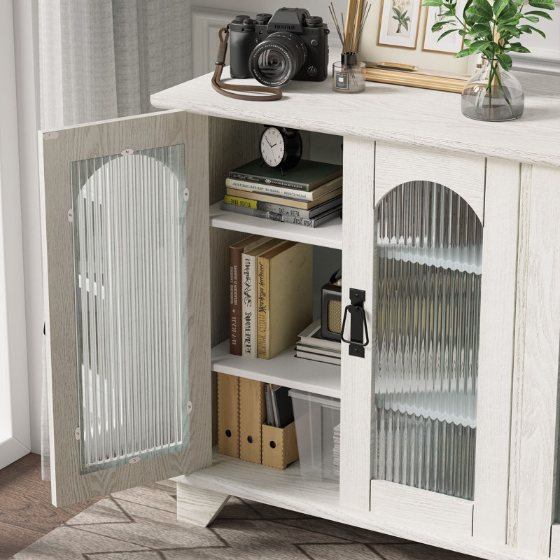 Meuble télé Rex pour téléviseur de 65 po ou moins Rex, Blanc