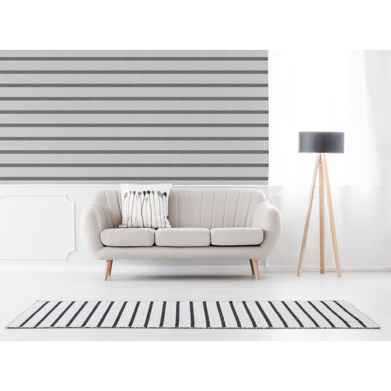 Superfresco Stripe Flat White Wallpaper