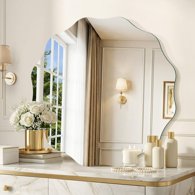 Miroir mural rond sans cadre 24 po, 24 po x 24 po