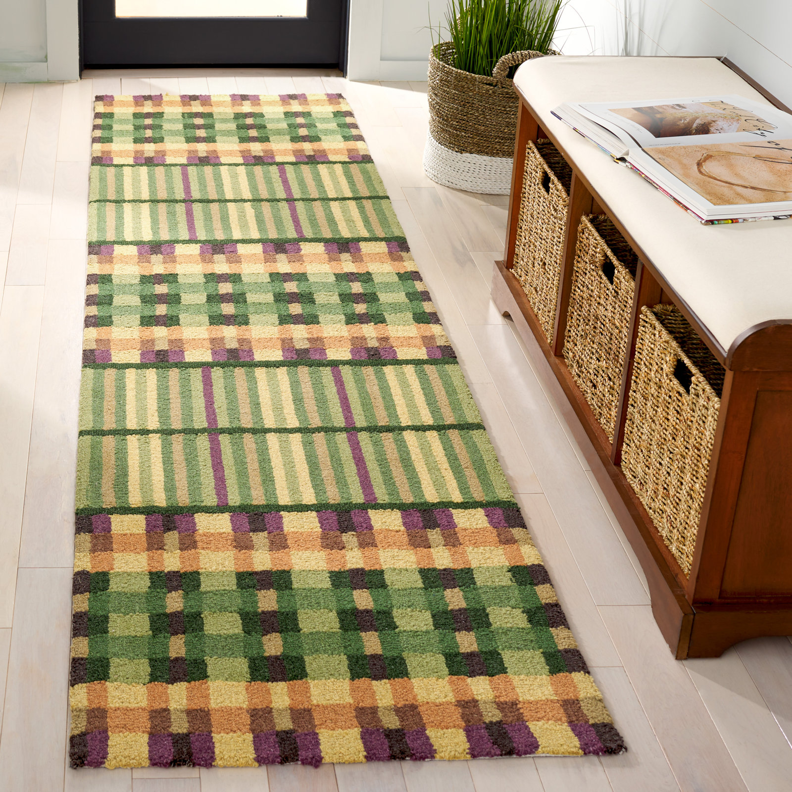Karson Hand-Tufted Geometric Rug, Runner 2'3" x 9'
