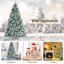 Arbre de Noël pin vert 8 pi avec 650 lumières H 8 pi-1455719502