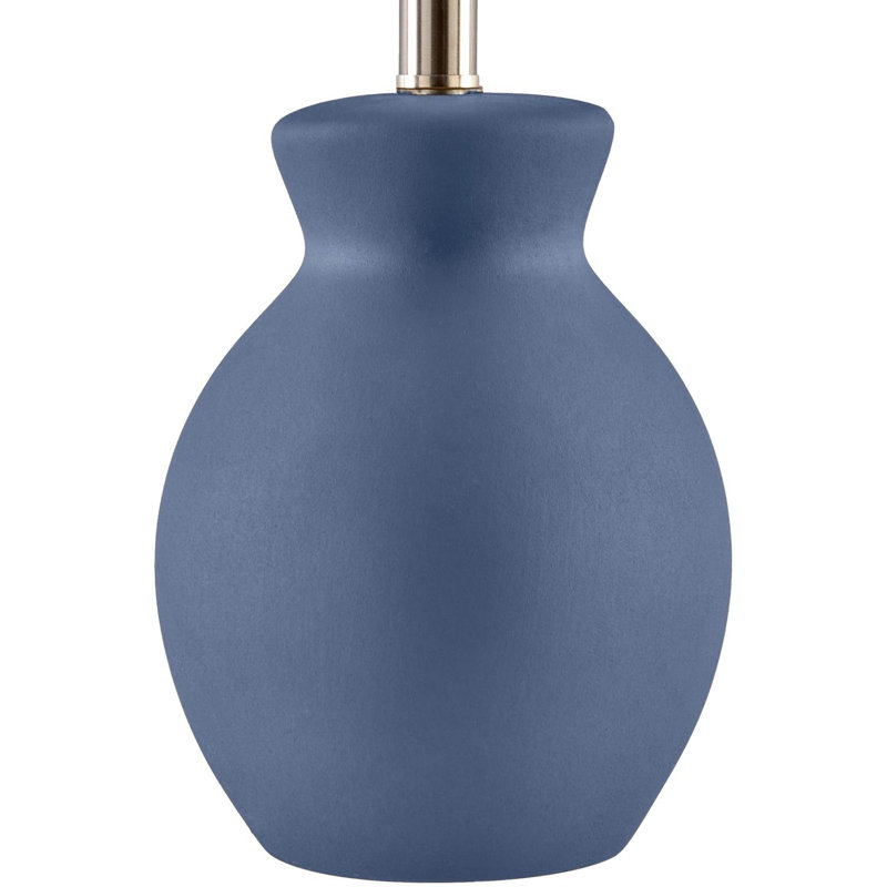 Momsen Table Lamp, Natural, 15"H x 8"W x 8"D, Blue