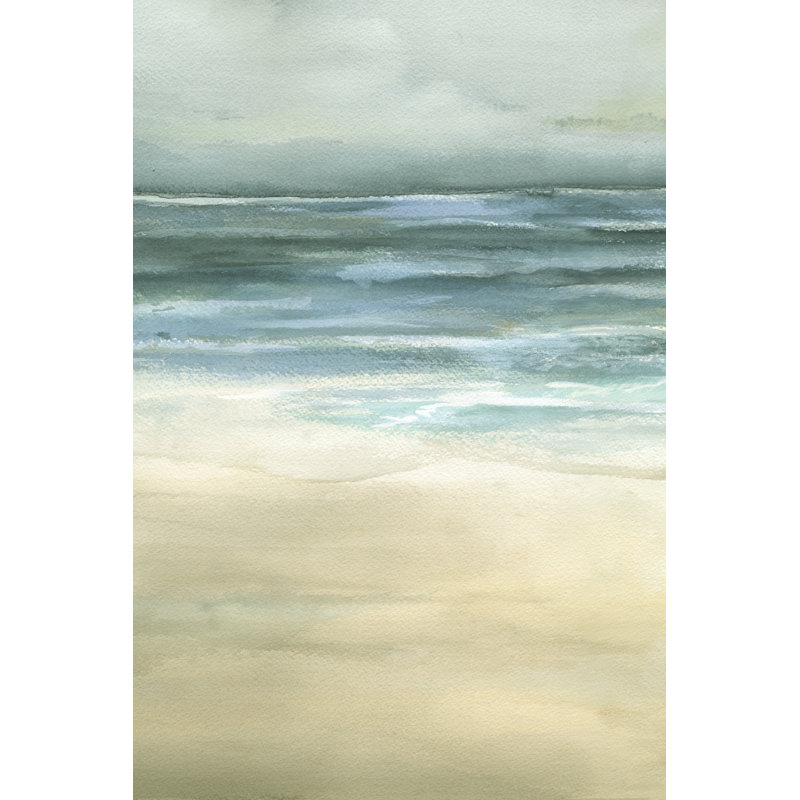 Tranquil Sea II by Jennifer Goldberger - Painting on Canvas, 76cm H x 51cm W, Wrapped Canvas