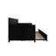Lit de jour simple en bois massif avec couchette coulissante McDougal-1882693028