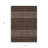 3' X 5' Chocolate Taupe And Copper Tribal Washable Indoor Outdoor Area Rug