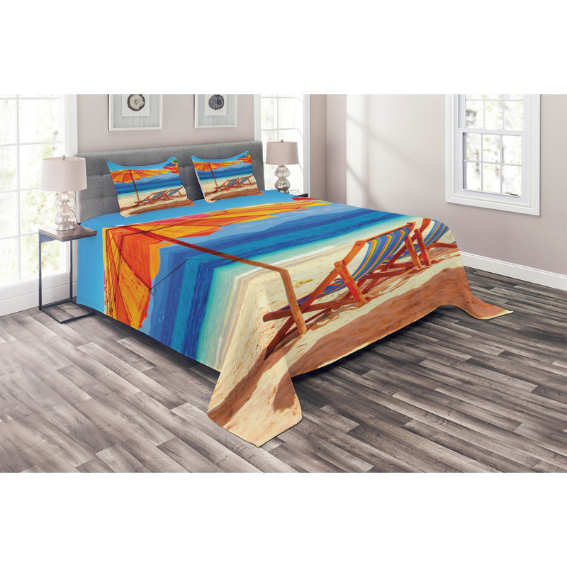 Coastal Polyester Coverlet