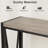 Console Table, Entryway Table With Storage, Industrial Sofa Table With V Design, 2-Tier Narrow Console Table-549872531-537844815