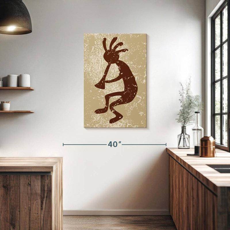 Lelar Native American Deity Grunge, 36" H x 24" W