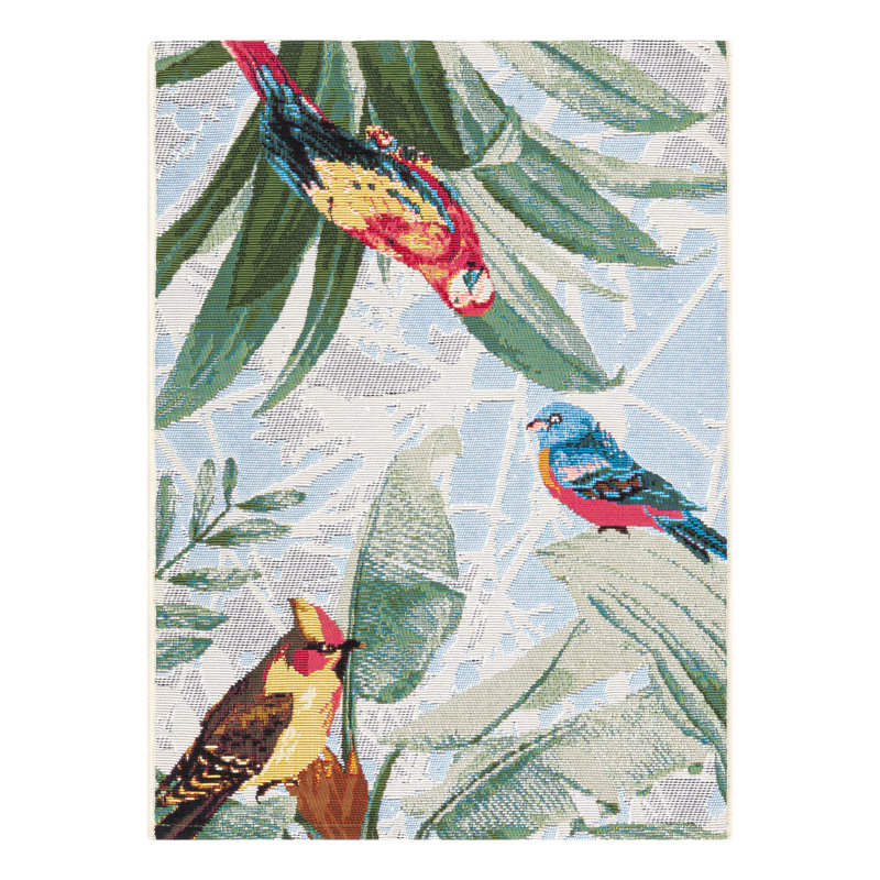 Shar Multi Chanticleer Indoor/Outdoor Modern Rug, Rectangle 2' x 3'