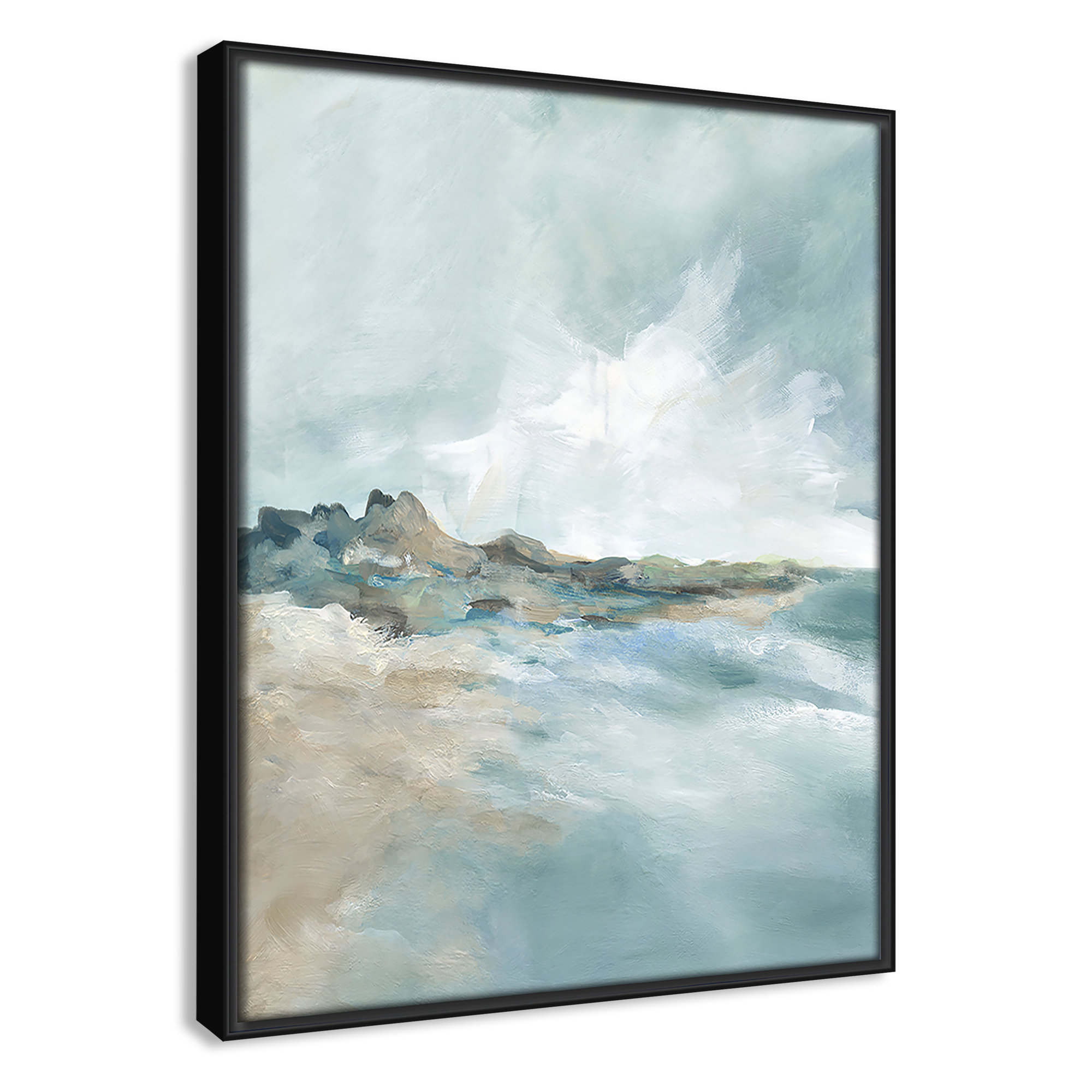 Sandpoint Print by Carol Robinson, 15.5" H x 12.5" W, Black