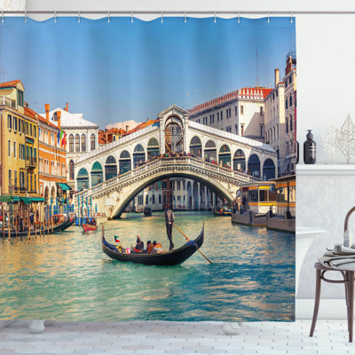 Shower Curtain with Hooks Included