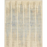 Contemporary One-of-a-Kind Rectangle 7'9" X 10'1" Hand Knotted Area Rug