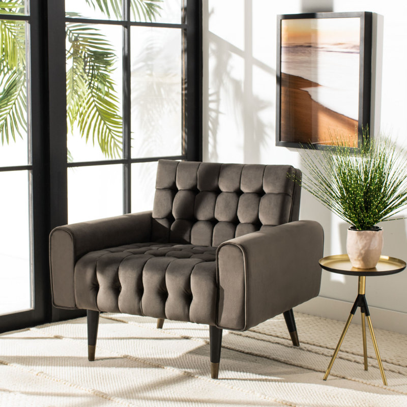 Fauteuil Ambroziu, Velours schiste