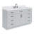 Thornaby Solid Wood Single Bathroom Vanity with 1.5'' Carrara Quartz Top-1680198779-1700356209