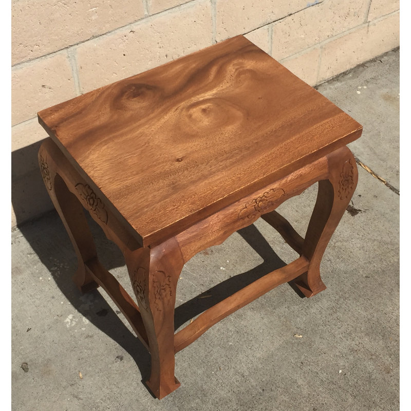 Hephzibah Solid Wood End Table
