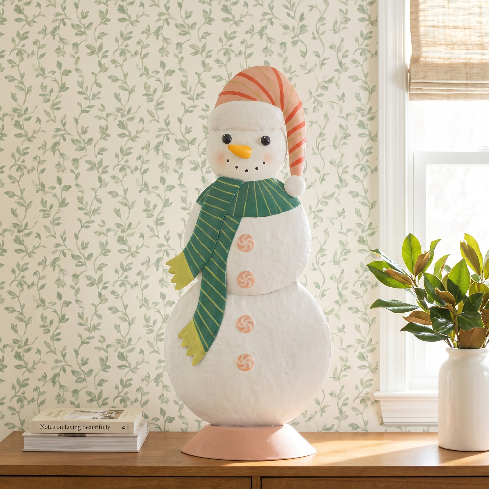  Tall Snowman Holiday Decoration for Entryway and Porch Displays-47"H