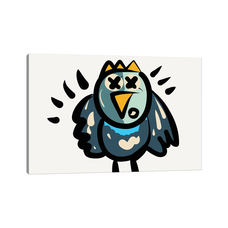 Alfred the Cool Bird 1 Piece Wrapped Canvas Painting, 66.04 cm H x 45.72 cm W x 3.175 cm D