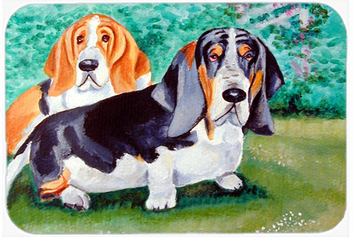 Planche à découper en verre Basset Hound