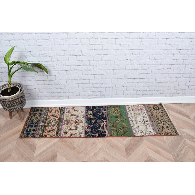 Tapis de couloir turc rétro avec des motifs complexes pour une décoration intérieure élégante