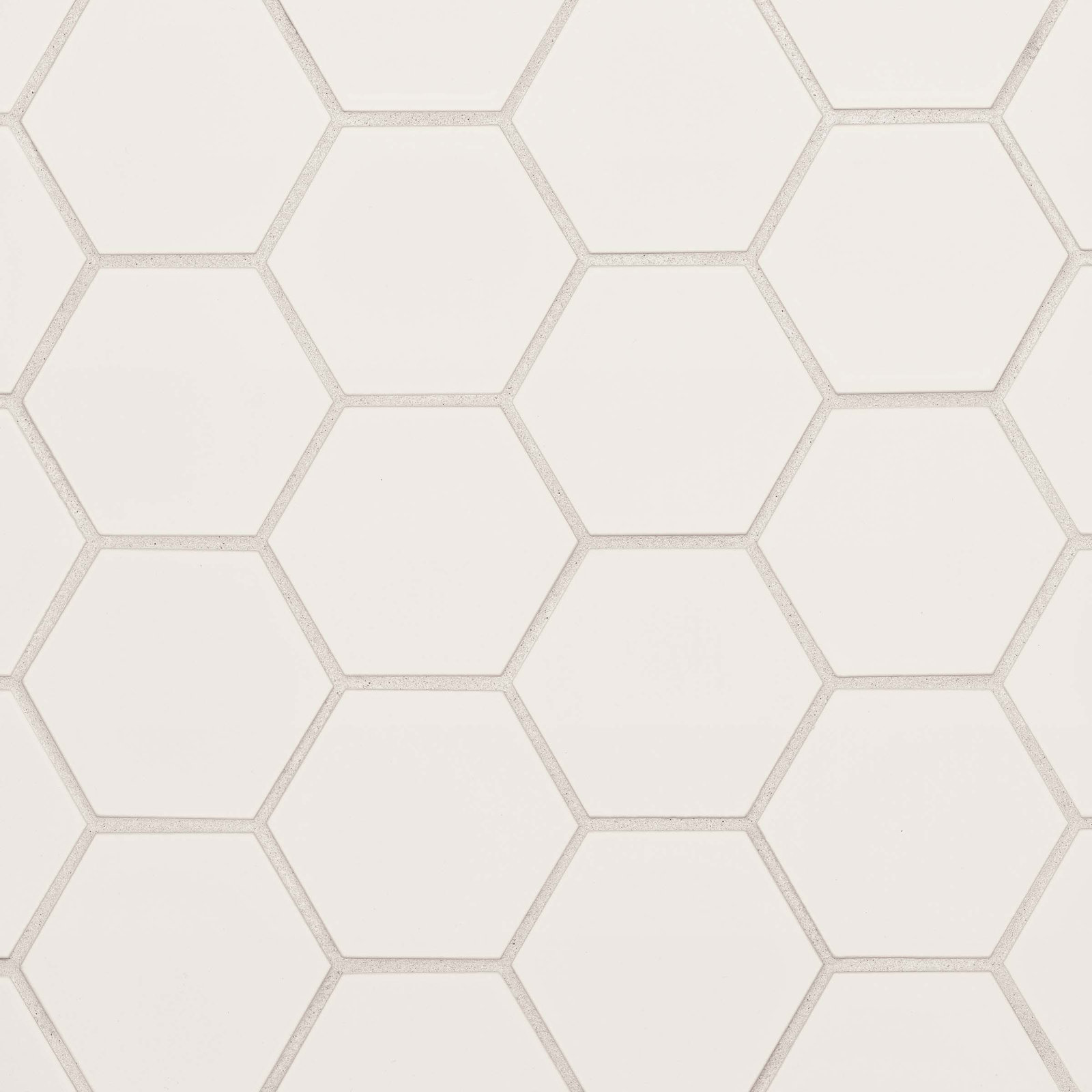Hedron 4" x 5" Ceramic Wall Tile, Fog