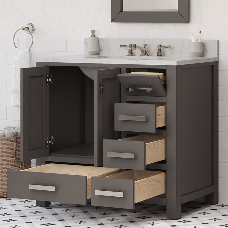Steve 36'' W Single Vanity, Cashmere Grey