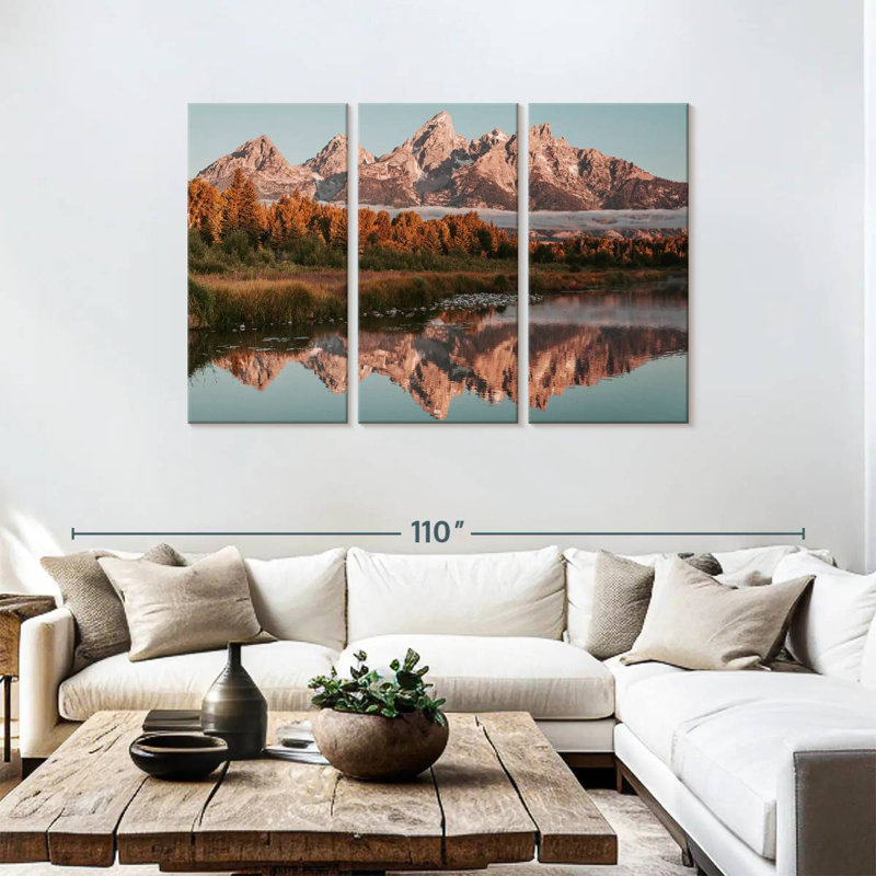 Alvord Grand Teton Sunrise Glow, H 48 po x l 74 po