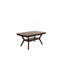 Table de salle à manger formelle 1Pc avec meubles de salle à manger à finition espresso en bois massif