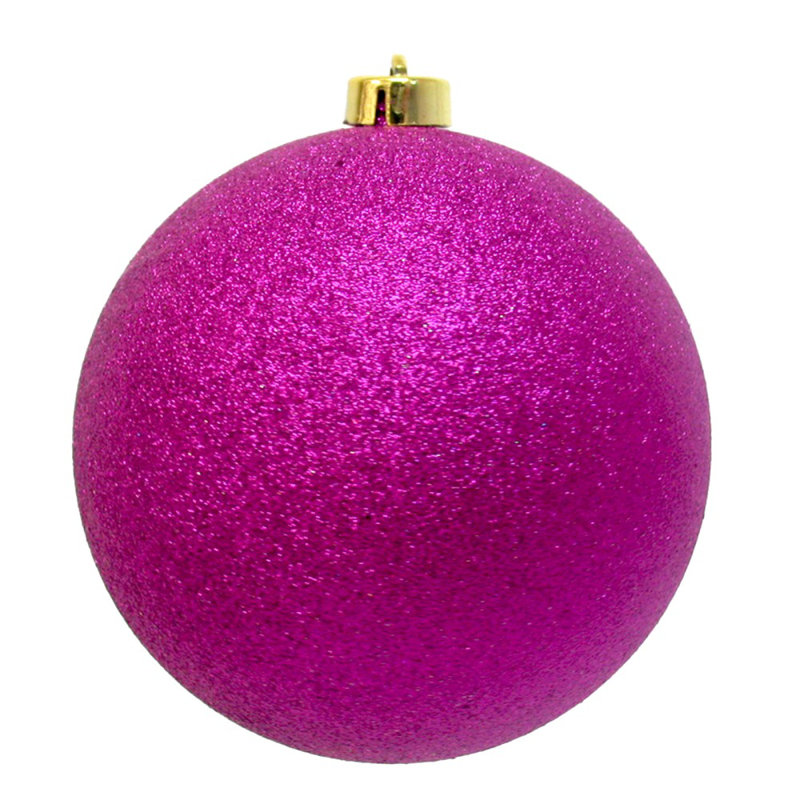 Solid Colour Bauble, Fuchsia, 20cm H x 20cm W x 20cm D