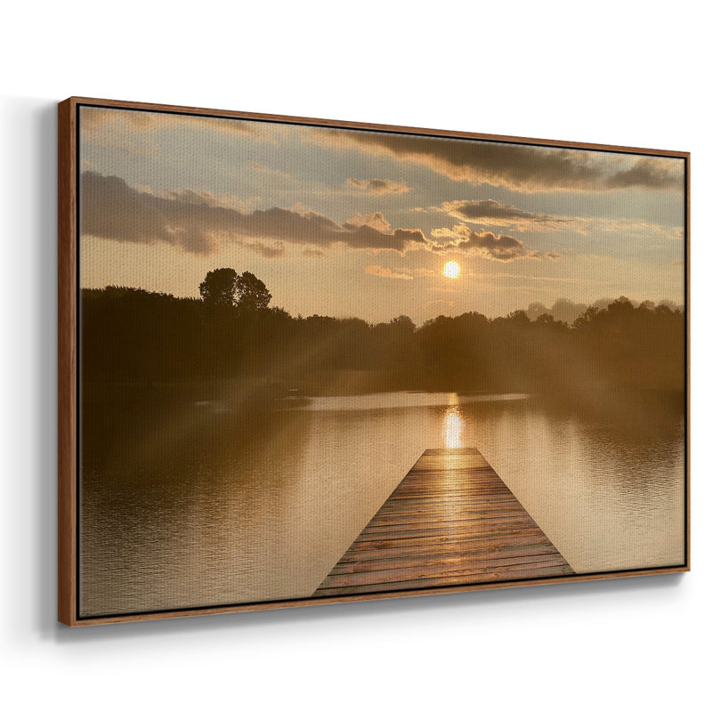 Sunrise Dock, H 25 po x l 37 po x P 2 po, Noyer