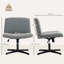 HOMCOM Armless Office Chair No Wheels Fabric Wide Seat-791562530